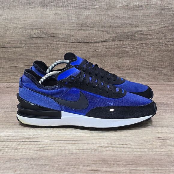 Nike Waffle One Men's Size 10.5 Blue Black Running Shoes (DA7995-400) - Picture 1 of 9